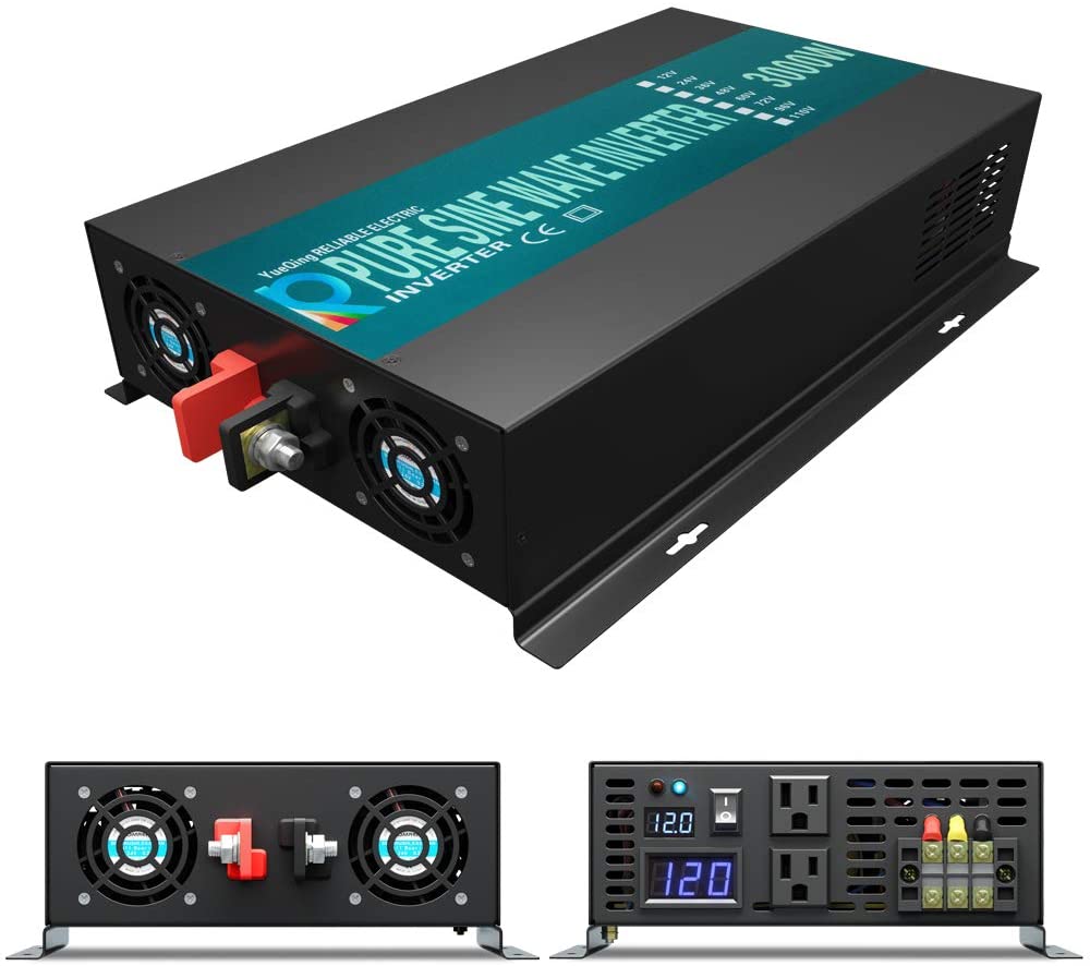 Inverter Pure Sine Wave 60Hz 120V 3000W - Reiner Sinus-Wechselrichter, 3000 W, Solarpanel, Stromgenerator,