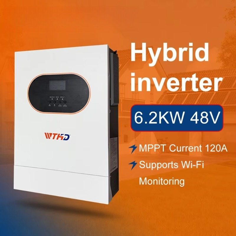 Off Grid Solar Inverter 48V 6000W - 6,2KW Einphasiger Netzunabhängiger Hybrid-Solarwechselrichter 48V DC
