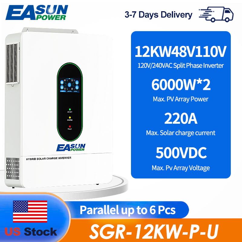 Grid Tie Inverter Limiter 2000W - EASUN US 12KW 12000W Split-Phase-Solarwechselrichter 160A