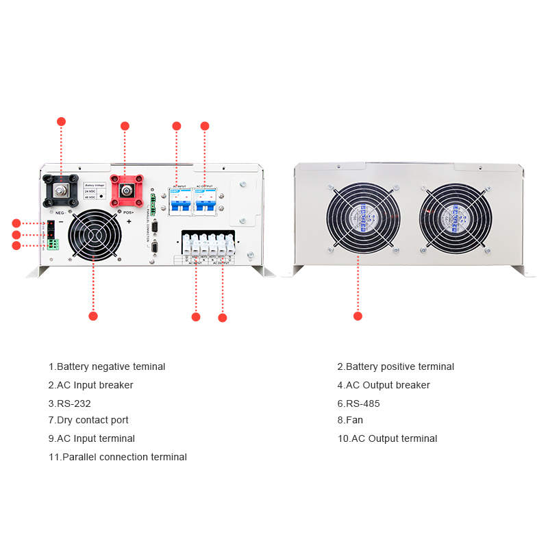 110V/220V 48V Solarkonverter S – Split Phase Inverter 10Kw 110V 220V Bewertung und Preis
