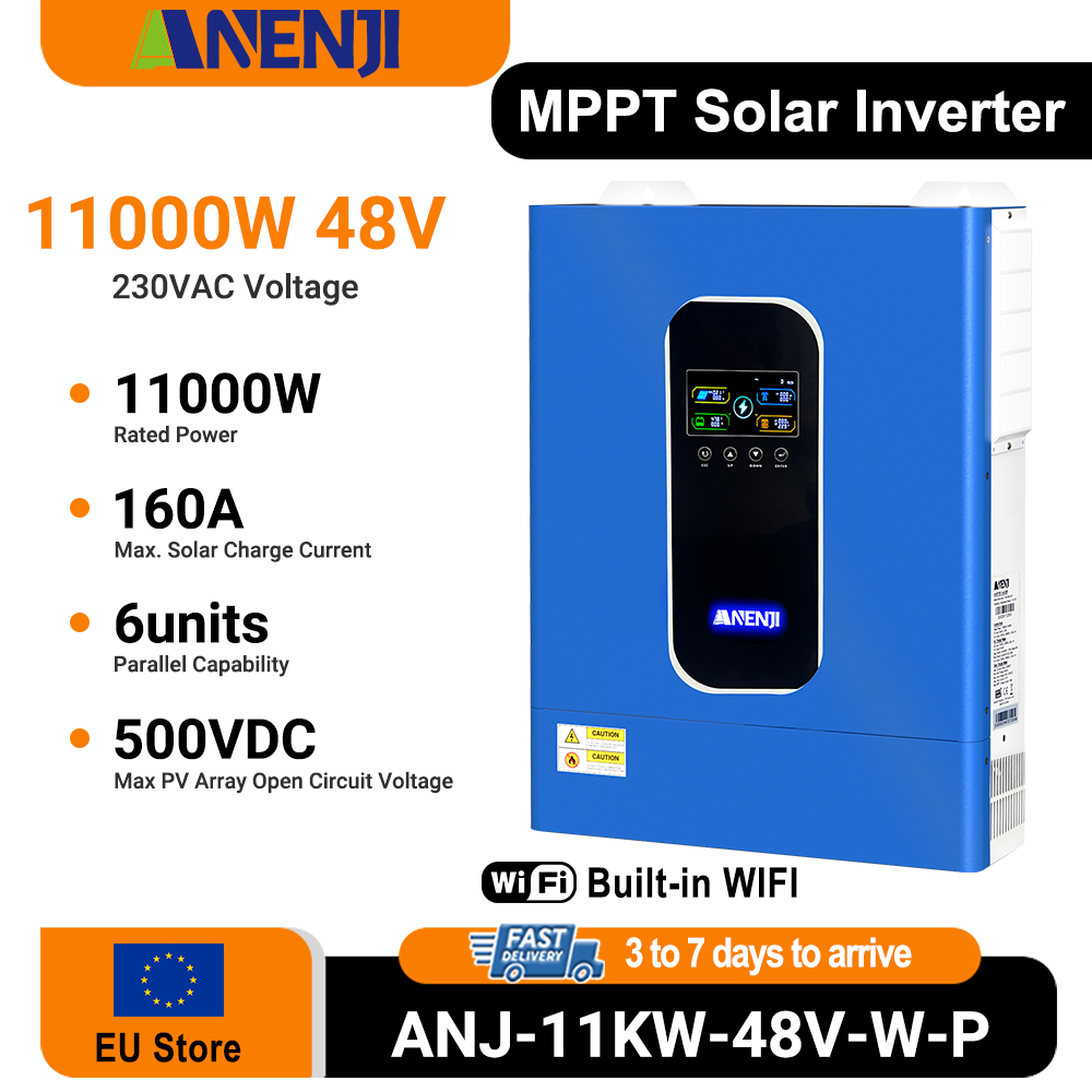 ANENJI 11KW 48V Hybrid Solar I – Hybrid Solar Inverter 5.5Kw Mppt 48V Bewertung und Preis