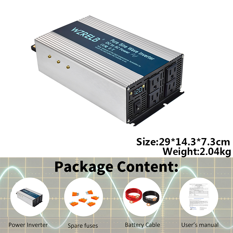 3000 W reiner Sinus-Wechselric – Inverter Pure Sine Wave 60Hz 120V 3000W Bewertung und Preis