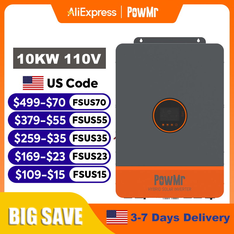 PowMr 16KW 10KW Split-Phase-We – Split Phase Inverter 10Kw 110V 220V Bewertung und Preis