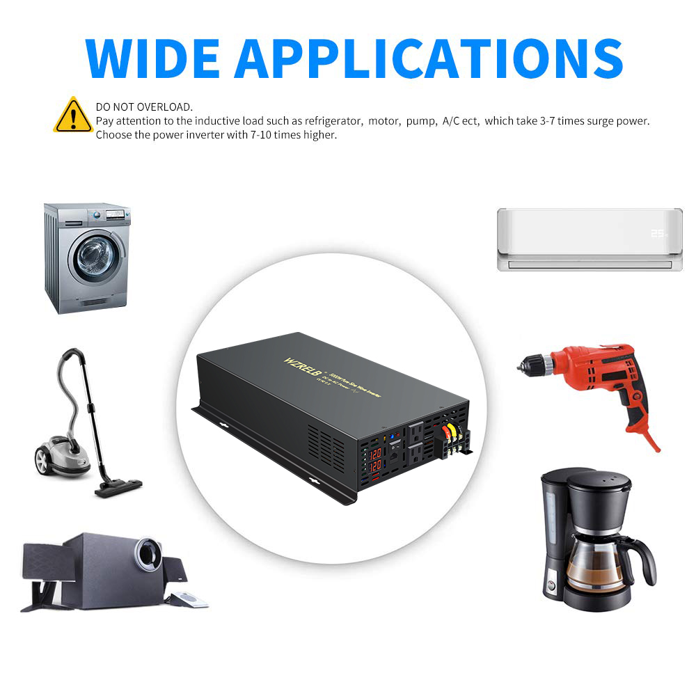 Zuverlässiger 5000-W-Solar-Wec – Pure Sine Wave Inverter 5000W 48V 220V Bewertung und Preis