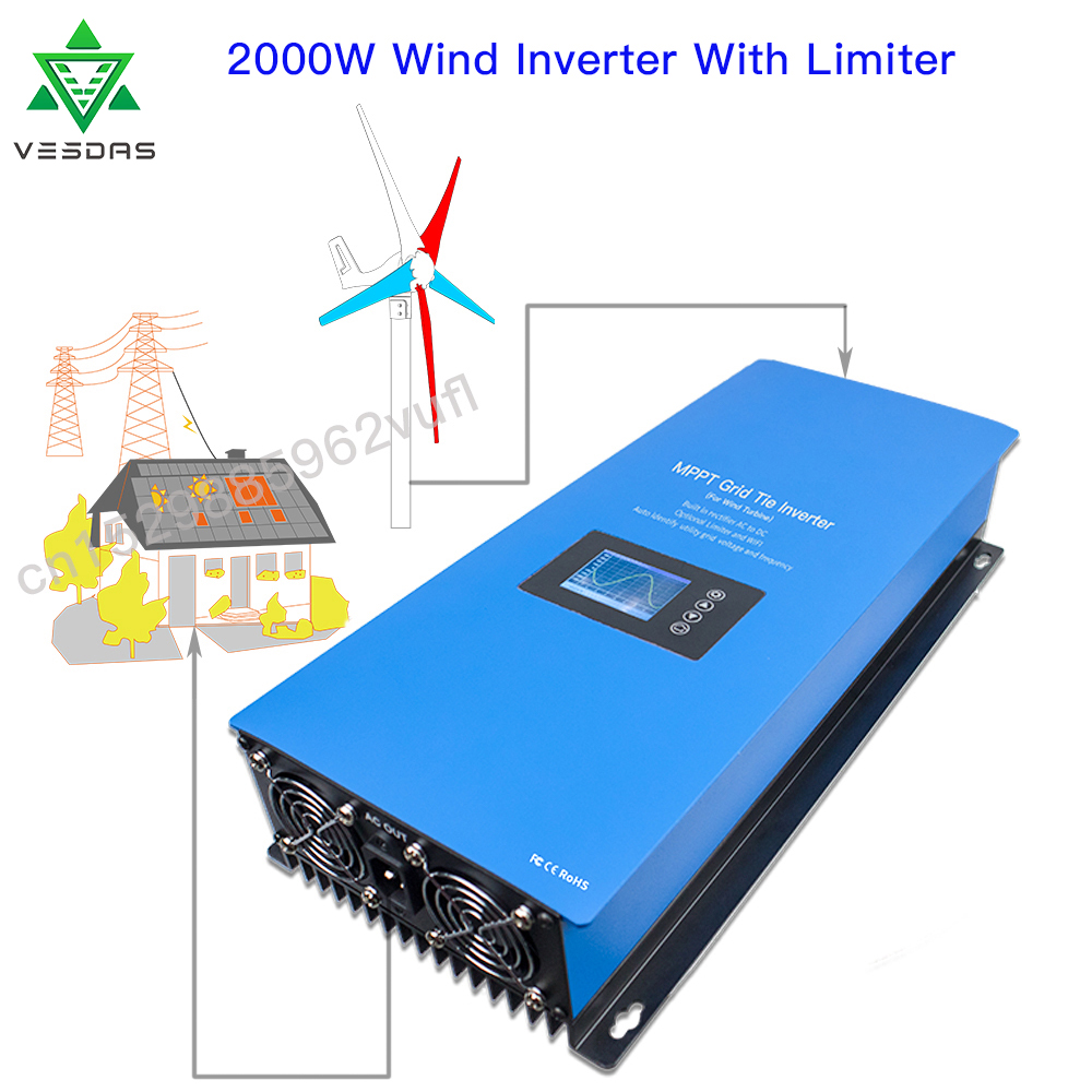 1000W 2000W Wind MPPT Power Au – Grid Tie Inverter Limiter 2000W Bewertung und Preis
